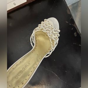 BCBG white high heels, good condition, 37.5